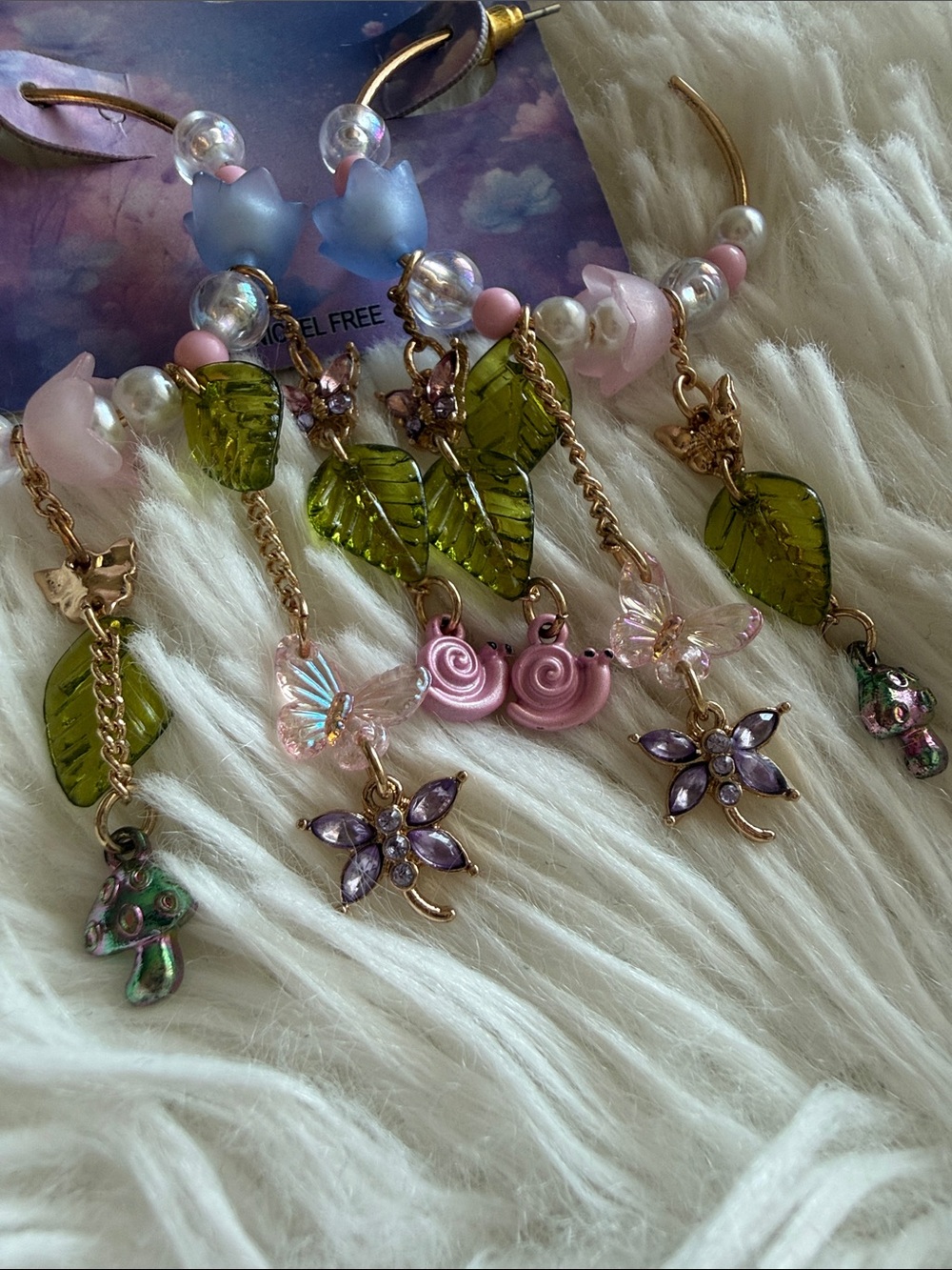 NWT Dangle Hoop Earrings - Picture 2 of 2